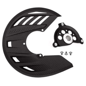 Protetor Disco de Freio Dianteiro Ktm 250 350 450 Sxf 16/22 Circuit Balístico Carbon Preto