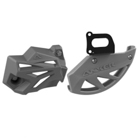 Protetor Disco de Freio Traseiro Crf 250f Anker Cinza + Prot. Pinça