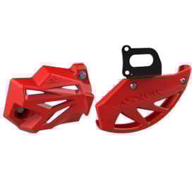 Protetor Disco de Freio Traseiro Crf 250f Anker Vermelho + Prot. Pinça