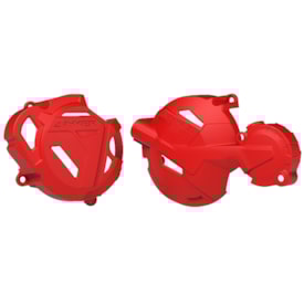 Protetor Tampas do Motor Crf 250f Anker Vermelho