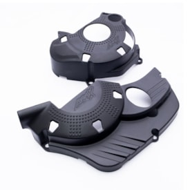 Protetor Tampas Laterais do Motor Crf 250f Amx Preto