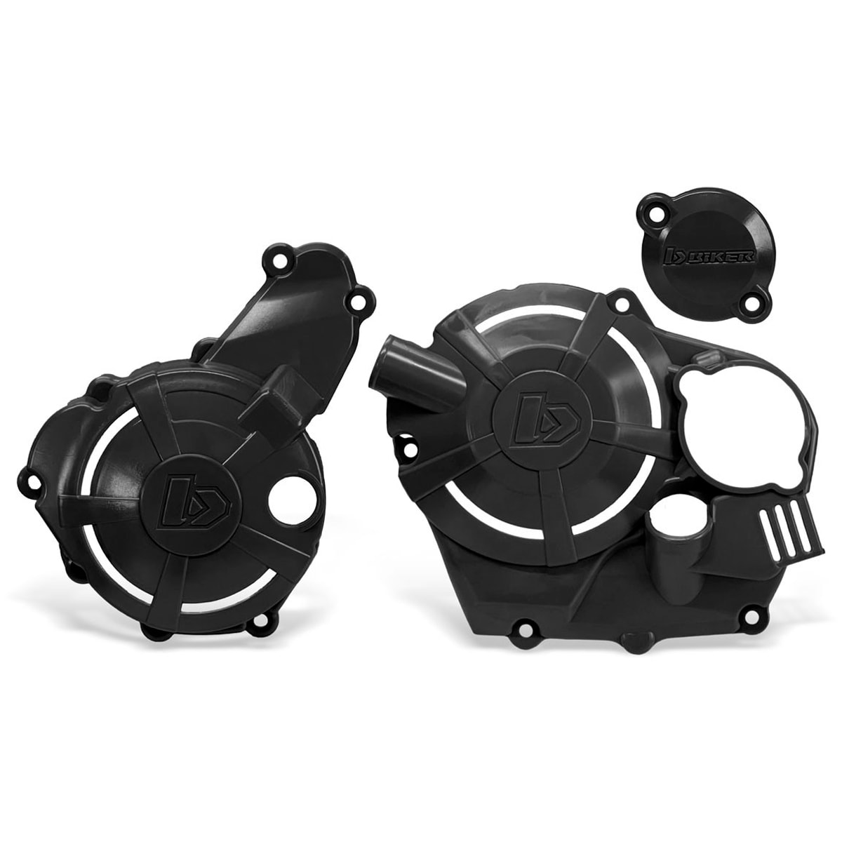 Protetor Tampas Laterais do Motor Crf 300f Biker Magneto Ignição Xtreme Preto