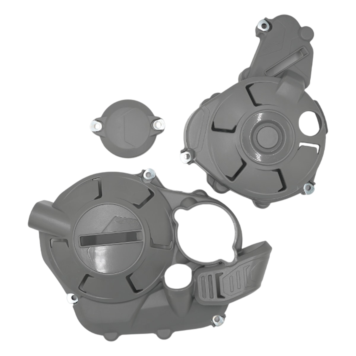 Segunda imagem do produto Protetor Tampas Laterais do Motor Crf 300f - Sahara 300 Amx Cinza