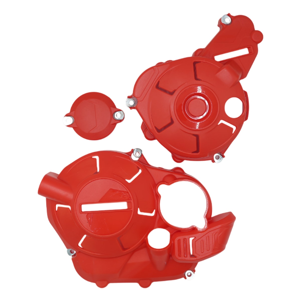 Segunda imagem do produto Protetor Tampas Laterais do Motor Crf 300f - Sahara 300 Amx Vermelho