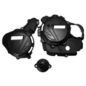 Protetor Tampas Laterais do Motor Kingger Kr 250 23/26 Amx Preto