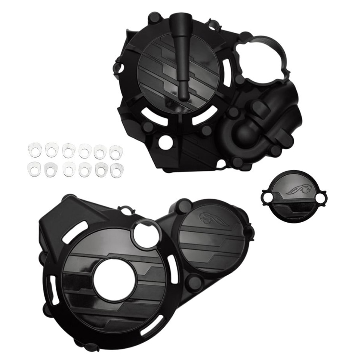 Protetor Tampas Laterais do Motor Klx 300 Amx Preto
