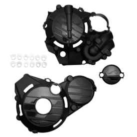 Protetor Tampas Laterais do Motor Klx 300 Amx Preto