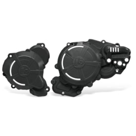 Protetor Tampas Laterais do Motor Ktm 250 Sx 16/22 - Husqvarna Tc 250 16/22 Biker Preto