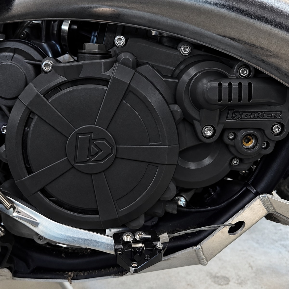 Segunda imagem do produto Protetor Tampas Laterais do Motor Ktm 250 Sx 16/22 - Husqvarna Tc 250 16/22 Biker Preto