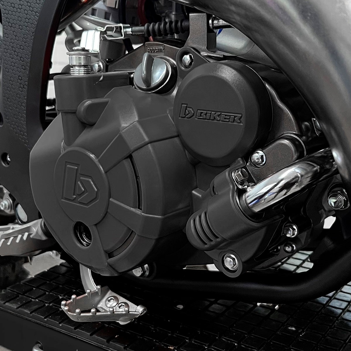 Segunda imagem do produto Protetor Tampas Laterais do Motor Mxf 250tsx 2026 Biker Preto