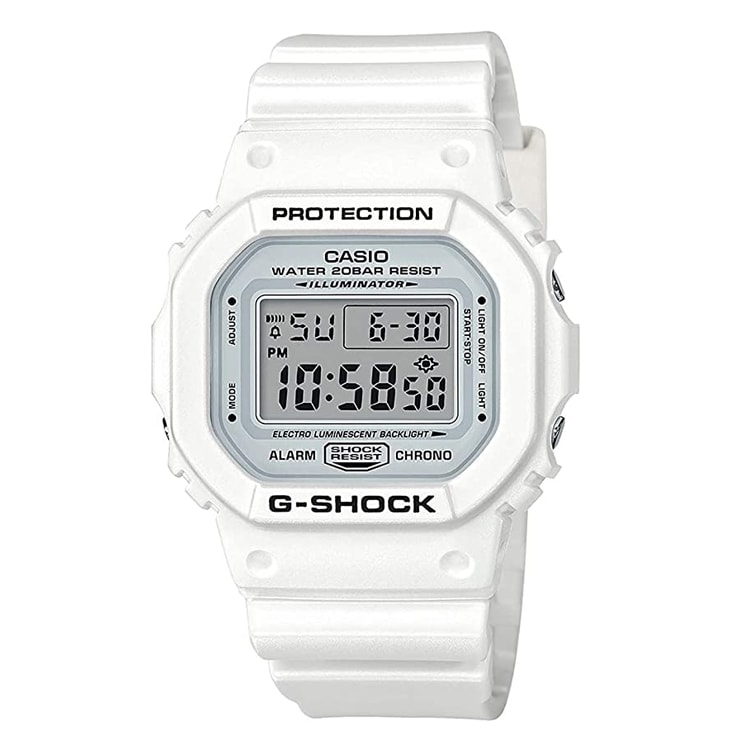Relógio G-shock Dw-5600mw-7dr Digital Branco