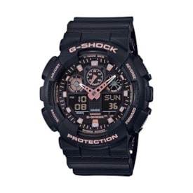 Relogio G-shock Ga-100gbx-1a4dr Preto Rose