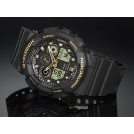 Segunda imagem do produto Relogio G-shock Ga-100gbx-1a9dr Preto Dourado