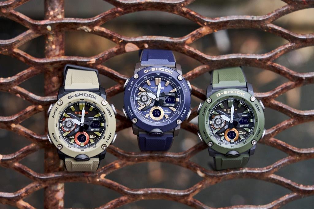Relogio G-shock Ga-2000-3adr Verde Anadigi