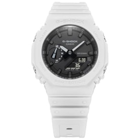 Segunda imagem do produto Relógio G-Shock Ga-2100-7adr Carbon Core Guard Branco Anadigi