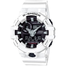 Relogio G-shock Ga-700-7adr Branco Anadigi