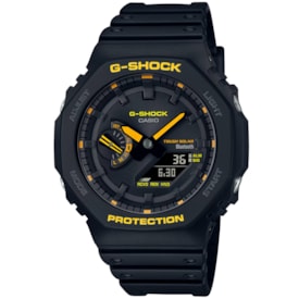 Relógio G-Shock Ga-b2100cy-1adr Carbon Preto Amarelo Anadigi