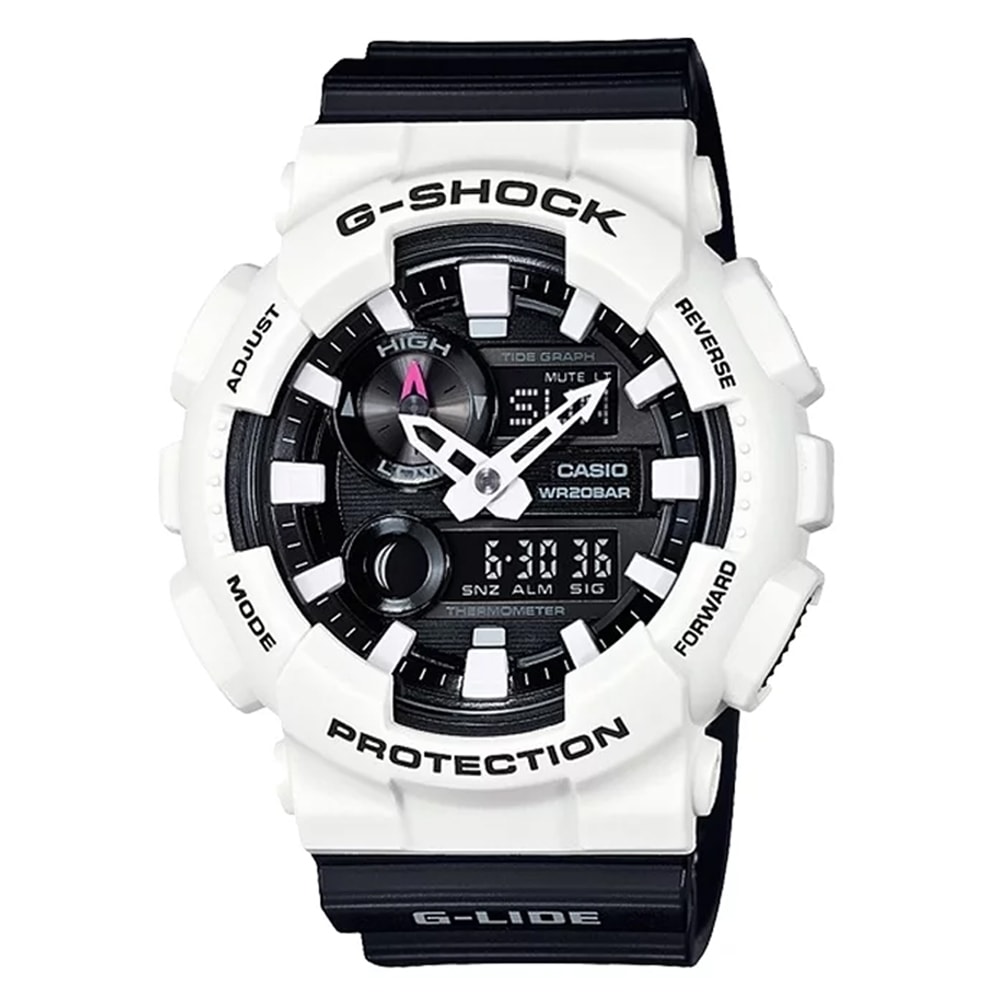 Relógio G-shock Gax-100b-7adr Branco Preto