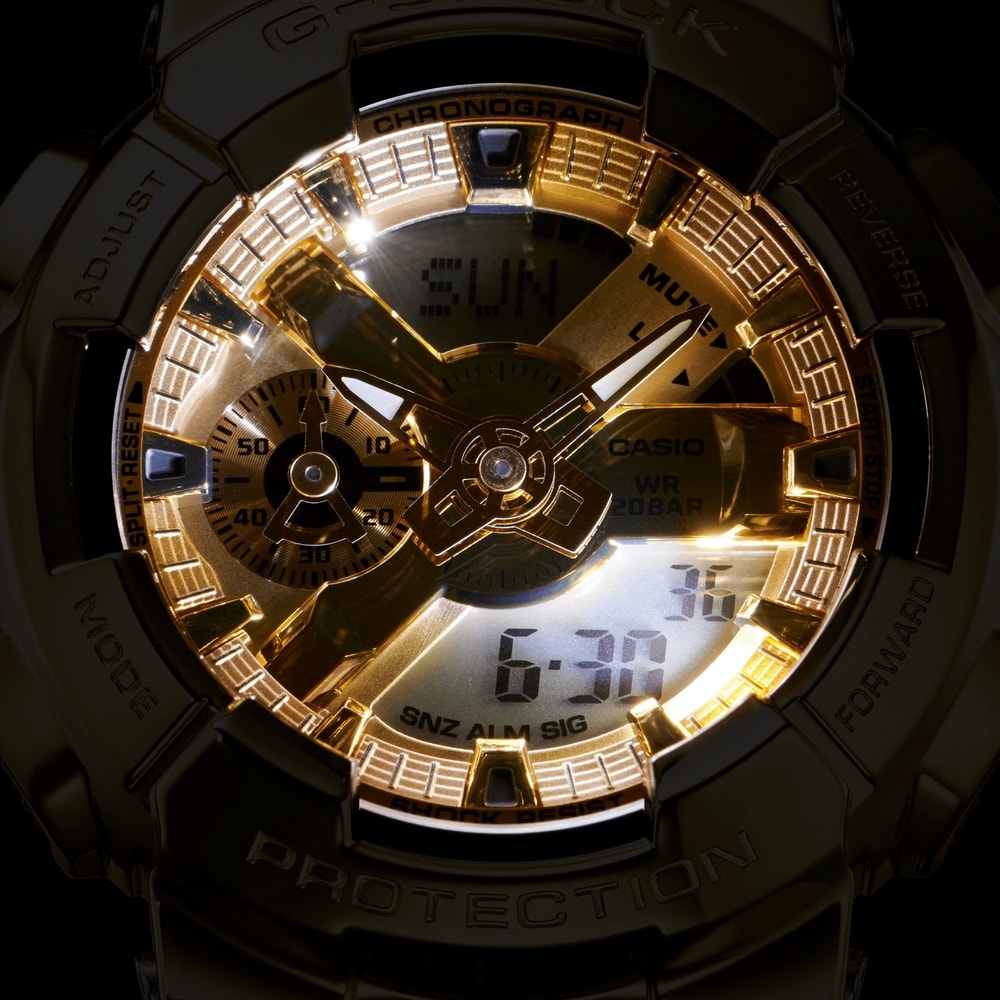 Relogio G-shock Gm-110sg-9adr Transparente Dourado