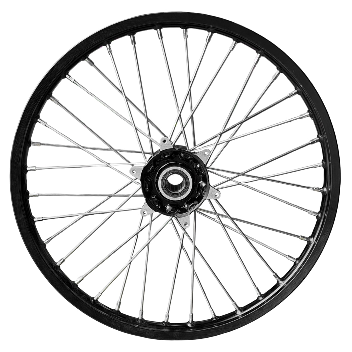 Segunda imagem do produto Roda Dianteira Husqvarna Te Fe 150 250 300 350 450 14/27 Completa 21x1.60 - 36 Furos Preto