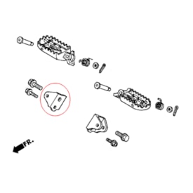 Segunda imagem do produto Suporte da Pedaleira Cr 250 02/07 Lado Direito Original Honda