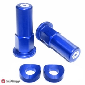 Tampa Trava de Pneu Biker Azul