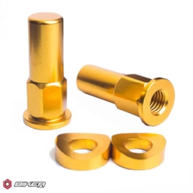 Tampa Trava de Pneu Biker Dourado