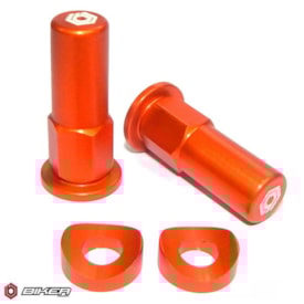 Tampa Trava de Pneu Biker Laranja