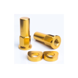 Tampa Trava Pneu Br Parts Dourado