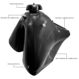 Segunda imagem do produto Tanque de Combustível Xre 300 - Mod. Crf 230 9 Litros Amx