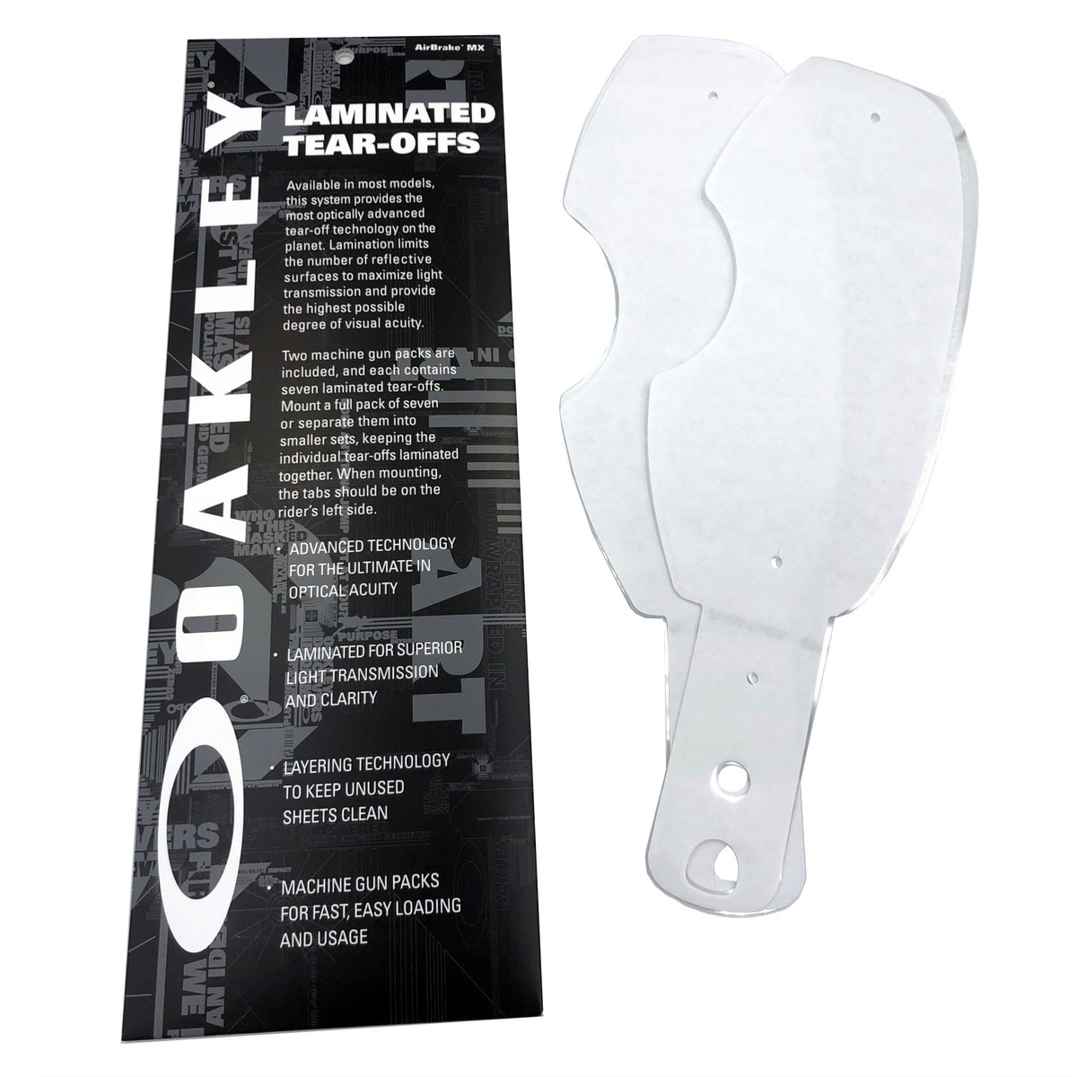 Tear Off Óculos Oakley Airbrake Laminado 14pcs Original