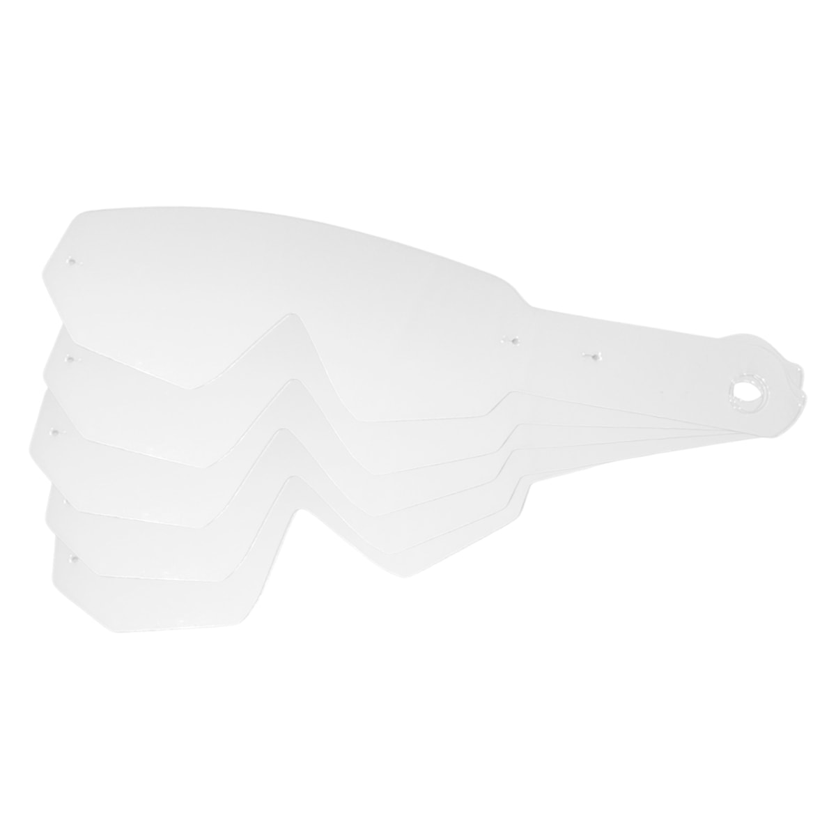 Tear Off Óculos Rider MX Force 10pcs Transparente