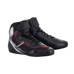 Tênis de Pilotagem Alpinestars Faster 3 Rideknit Preto Prata