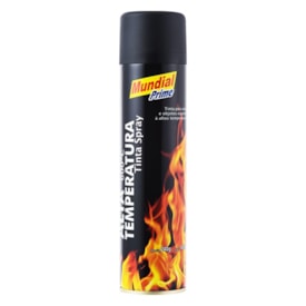 Tinta Spray Preto Alta Temperatura Mundial Prime 400ml