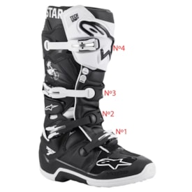 Segunda imagem do produto Tira de Bota Alpinestars Tech 5 - Tech 7 Branco