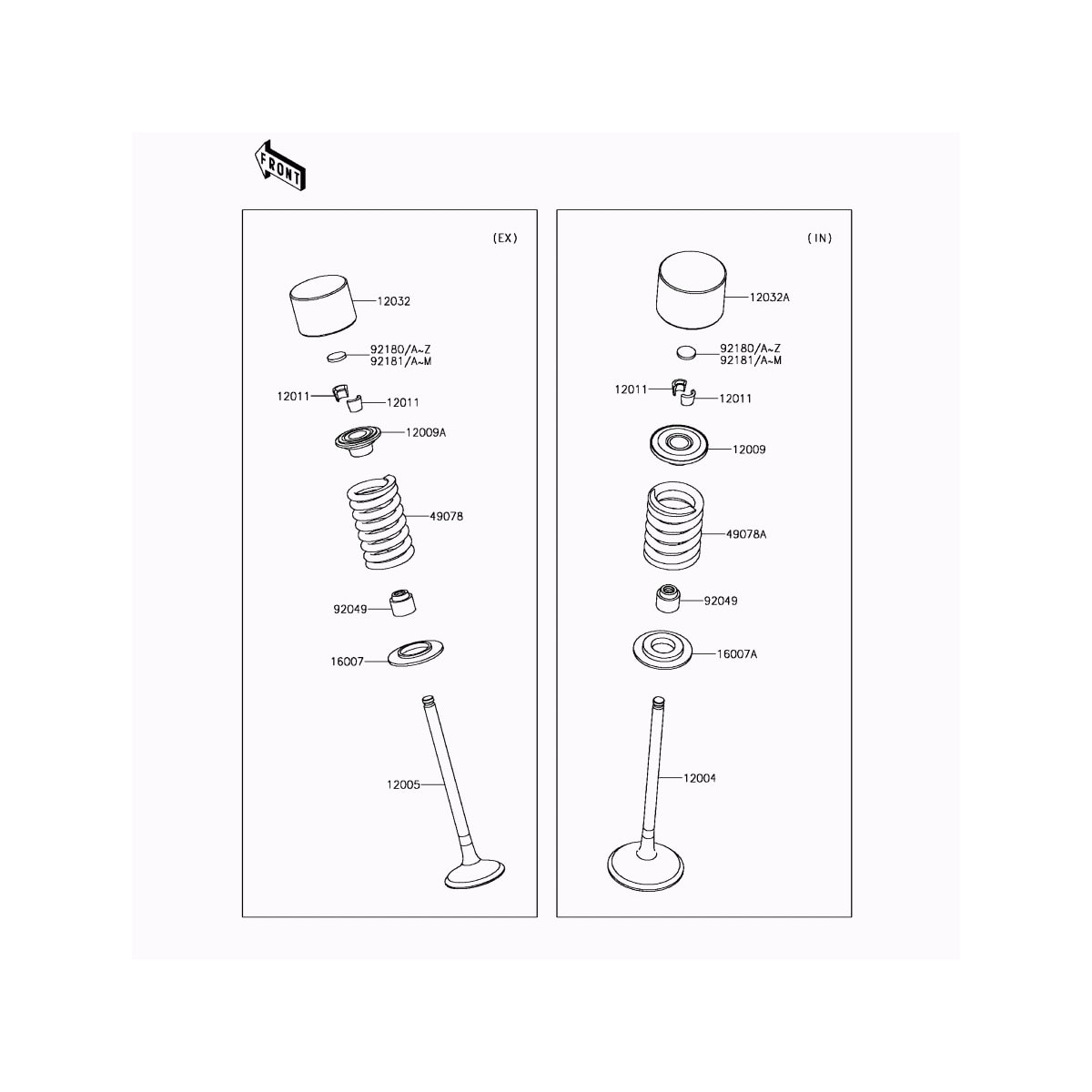 Segunda imagem do produto Válvula De Admissão Kxf 250 17/19 Original Kawasaki
