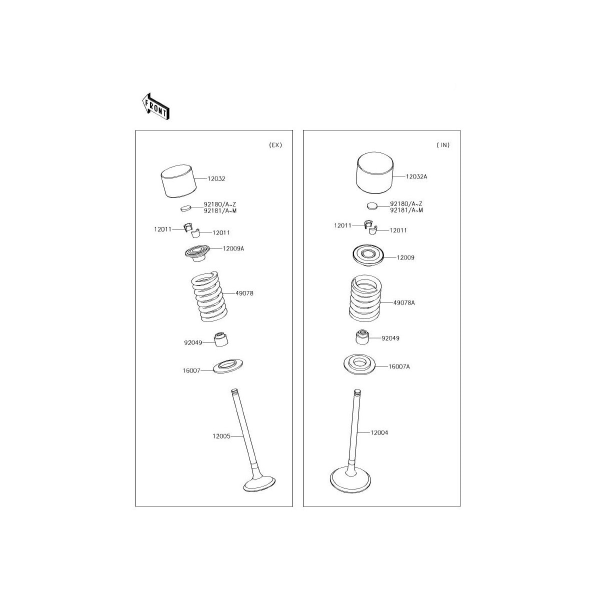 Segunda imagem do produto Válvula de Escape Kxf 250 17/19 Original Kawasaki