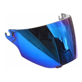 Viseira Capacete Bieffe 3 Sport Espelhado Azul