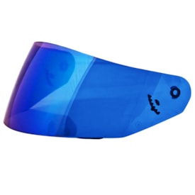 Viseira Capacete Norisk Ff391 - Ff389 Polivisor Azul Iridium