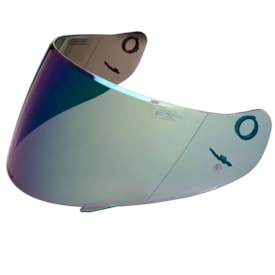 Viseira Capacete Sky Espelhada Azul